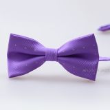 Fashion Simple Solid Color Woven Polyester Bow Tie Ab10/11/12