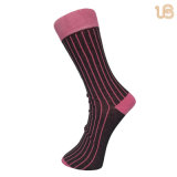 Men's Rib Designed Mercerized Cotton Casual Socks