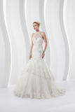 Hot Sale High Collar Lace Mermaid Bridal Gown Wedding Dress