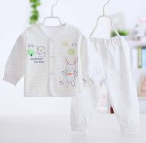 100% Cotton Autumn Long Sleeve Pants Two Sets Baby Underwear
