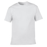 100% Cotton Plain White O-Neck Mens T Shirt