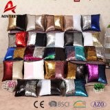 100% Polyester Colorful Luxury Square Reversible Sequin Pillow