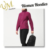 Women Zip up Sportwear Outer Wear Winter Hoodie with Fleece