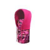 Pink Snowboard Face Mask Hoodie Scarf, Winter Full Face Running Face Mask Custom Logo Printed (YH-HS200)