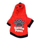 Red Hoodie Comfortable Dog Clothes for Winter