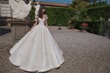Cap Sleeves Ball Gowns Lace Sequins Bridal Wedding Dress 2018 Lb1818