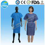 Disposable Non-Woven SMS/ PP Fabric Patient Gown/Scrub Suits/Hospital Clothing