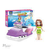 14881106-Action Figures City Friends Girl Series Summer Beach Swimsuit Girl Sailing Vehicle Car Princess Girl Toys