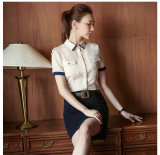 New Design Blend Fabric Fashionable Lady Formal Office Shirt