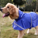Dog Pet Waterproof Clothes Lightweight Rain Jacket with Reflective Strip