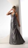 Popular Silver Halter Long Mermaid Evening Dresses (ED3024)