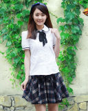 2014 School Uniform with Skirt for Girls (SCHUM130017)