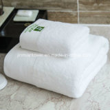 Wholesale Dobby Luxury 5 Star White Terry 100% Cotton Hotel Bath Towels