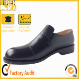 Black Military Police Office Cow Leather Shoes