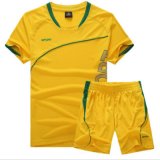 Short Sleeve Soccer Football Training Tshirt Customize Quick-Dry Running Sportsuit
