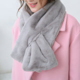 Women Classic Plain Color Fashion Faux Fur Winter Scarf (YKY4622)