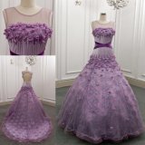 Handmade Flowers Light Purple Ball Gown Quinceanera Dresses