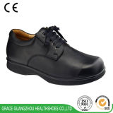 Leather Comfortable Wide Diabetic Shoes Foot Pain Shoes