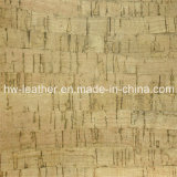 Faux Wood Grain Furniture PU Leather for Floor Table Desk (HW-737)