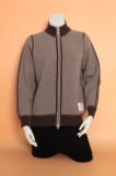 Ladies' Yak Wool /Cashmere Cardigan High Collar Sport Sweater/Garment/Clothing/Knitwear
