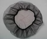 Disposable Black Nylon Hairnet Mesh Cap with 1/8