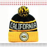 Custom Patch Embroidery Jacquard Beanie Hat