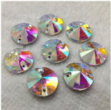 14mm 16mm Decorative Clear Glass Crystal Button