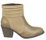 Wear with Skinny Jeans Ladies Faux Leather Ankle Boots
