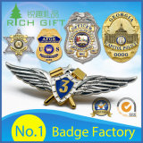 Manufacturer Making Supplies Custom Design Logo Gold Printing Flag Magnetic Brooches Souvenir Metal Enamel Badge Lapel Pin No Minimum for Promotional Gifts