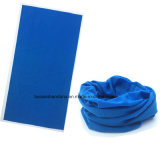 OEM Produce Customized One Color Dyed Blue Multifunctional Magic Scarf