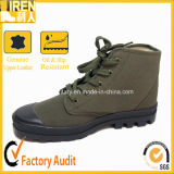 Green Canvas PVC Injection Military Training Shoes