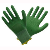Green 13t Latex Working Gloves