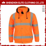 Protective Orange Safety Reflective Jacket with Hoody (ELTSJI-17)