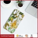 Embroidery Texture PU Leather Cell Phone Case for iPhone 8