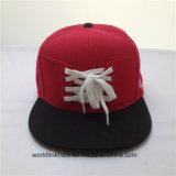 Custom Newest Design Hot Sell 6panel Snapback Cap with String
