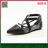New Design Flat Pointed Cross Lady Shoes