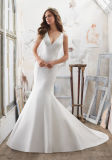 2017 Satin Deep-V Bridal Wedding Dresses Wd506