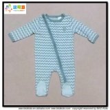 Footed Style Baby Garment Wave Printing Newborn Rompers