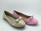 Newest Design of Patent PU for Women Flat Ballet Shoes