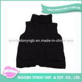 Knitted Baby Clothes Turtleneck Pullover Black Boys Sweater Vest