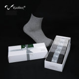 Anti-Bacterial and Anti-Odour Silver Fiber Cotton Ankle Socks for Businessmen