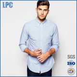 Custom Basic Nice Woven 100% Cotton Long Sleeve Men Check Shirt