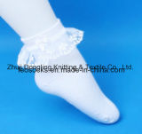 Lace White 100% Cotton Ankle Socks for Baby Girls