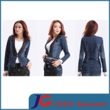 Black Lace Collar Women Jeans Suit Jeans Clothing (JC4069)
