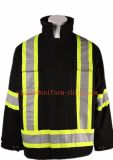Wholesale Black 2X3 100%Cotton Duck Canvas Mens Winter Thermal Jackets Parka with 4'' Reflective Tape