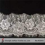 White Eyelash Lace for Dress Material (M2093)