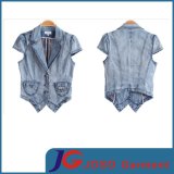 Fashion Women New Cropped Jeans Short Sleeves Jacket (JC4059)