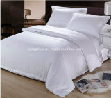 Hotel Use Polycotton White Satin Fabric Bed Sheet Set