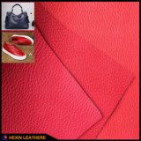 Lychee Grain Synthetic PU Leather for Shoes Handbags Backpack Hw-922
