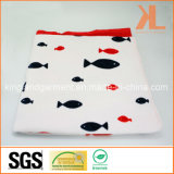 Home Hotel Textile 100% Cotton White Fish Print Beach Towel